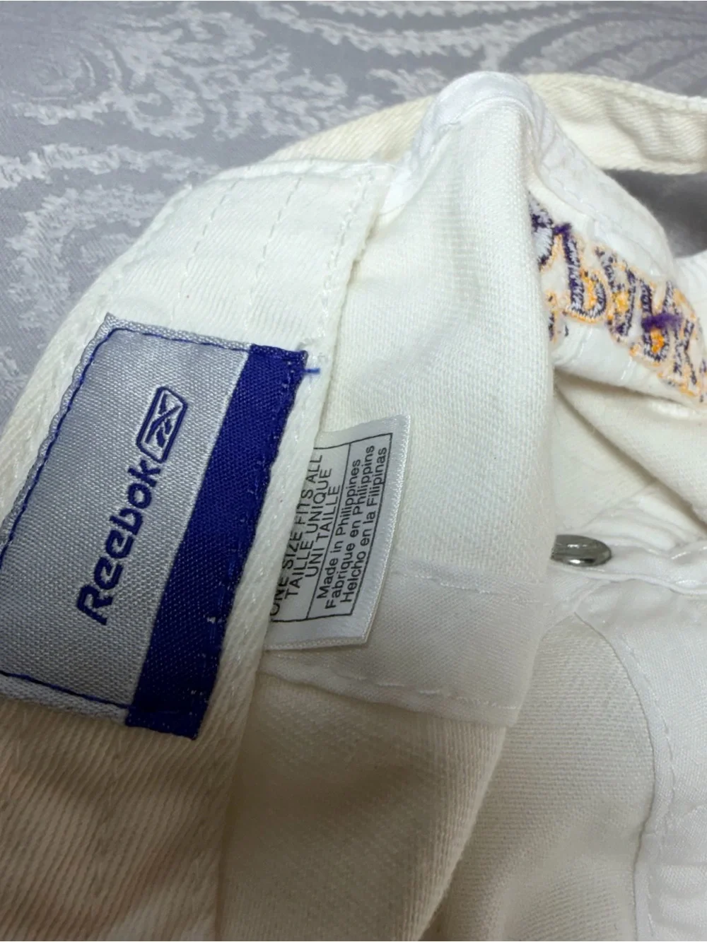 Reebok Los Angeles Sparks white cap with embroidery